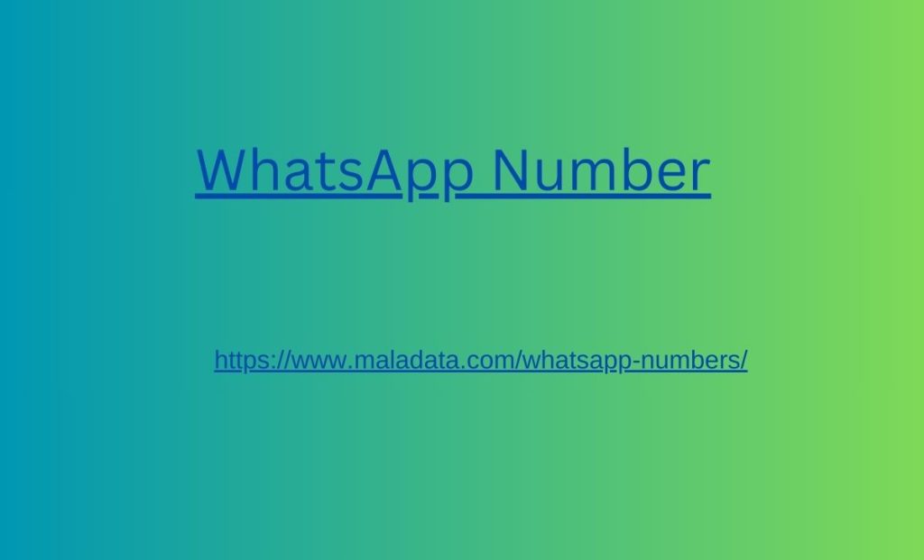 WhatsApp Number