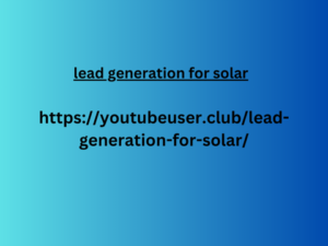 lead generation for solar