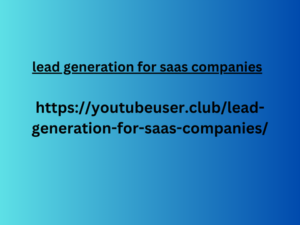 lead generation for saas companies