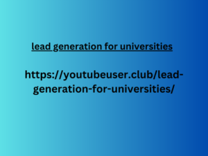 lead generation for universities