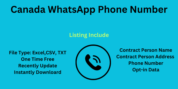 Canada WhatsApp Number List