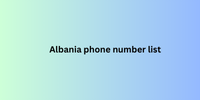 Albania phone number list