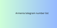 Armenia telegram number list