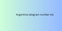 Argentina telegram number list