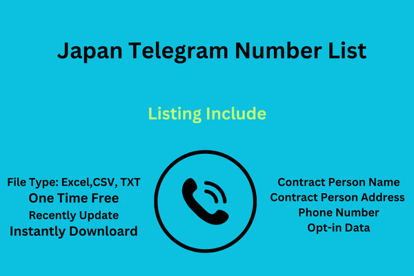 Japan Telegram Number List