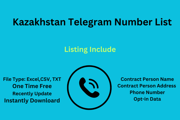 Kazakhstan Telegram Number List