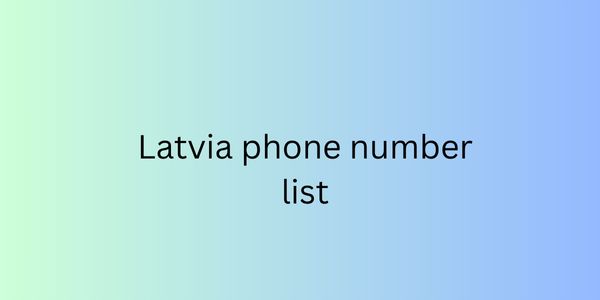 Latvia phone number list