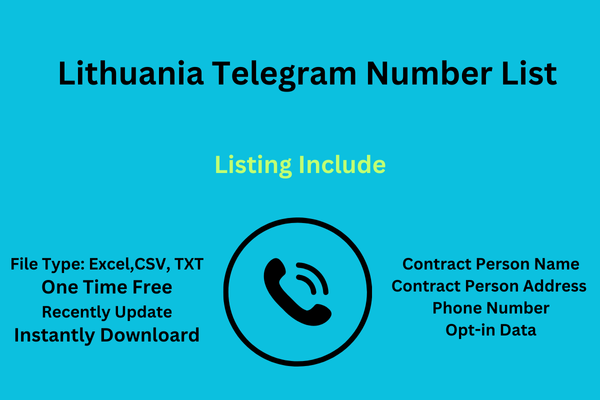 Lithuania telegram number list