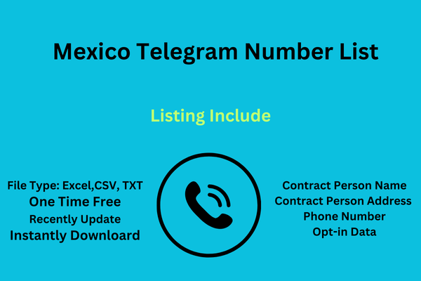 Mexico telegram number list