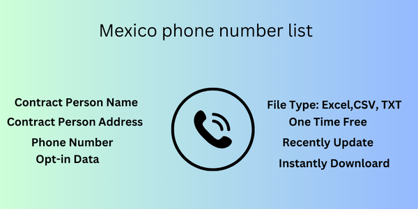 Mexico phone number list