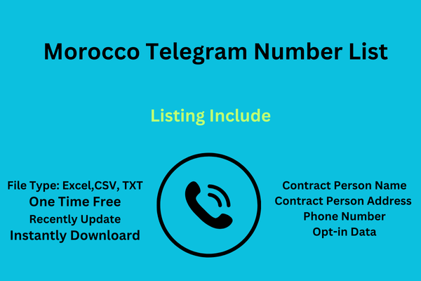 Morocco telegram number list