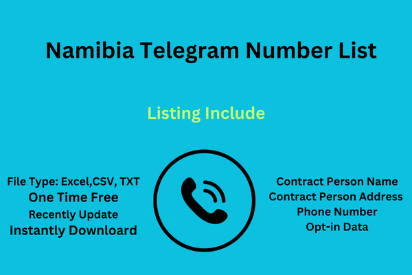 Namibia telegram number list