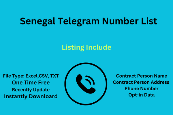 Senegal telegram number list