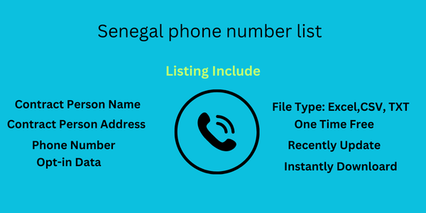 Senegal phone number list