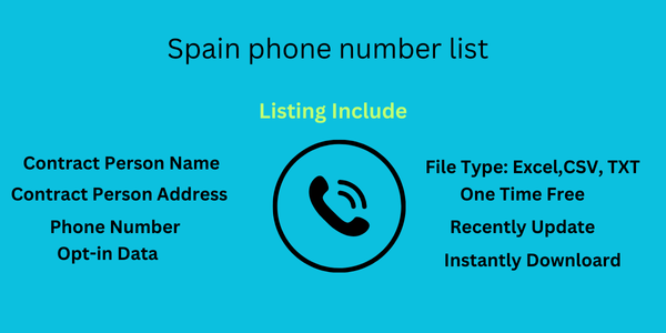 Spain phone number list