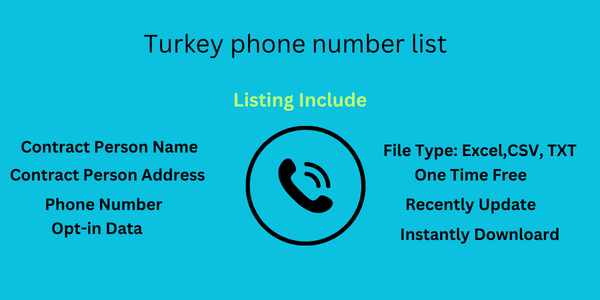 Turkey phone number list