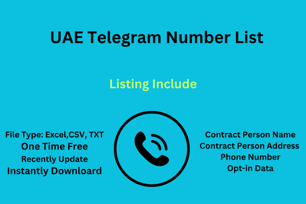 Uae telegram number list