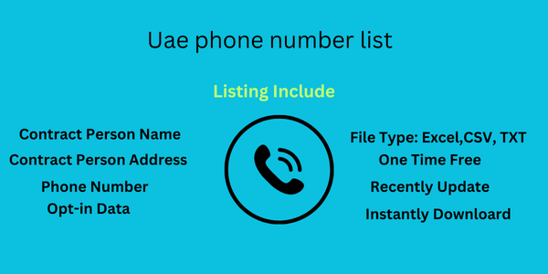 Uae phone number list